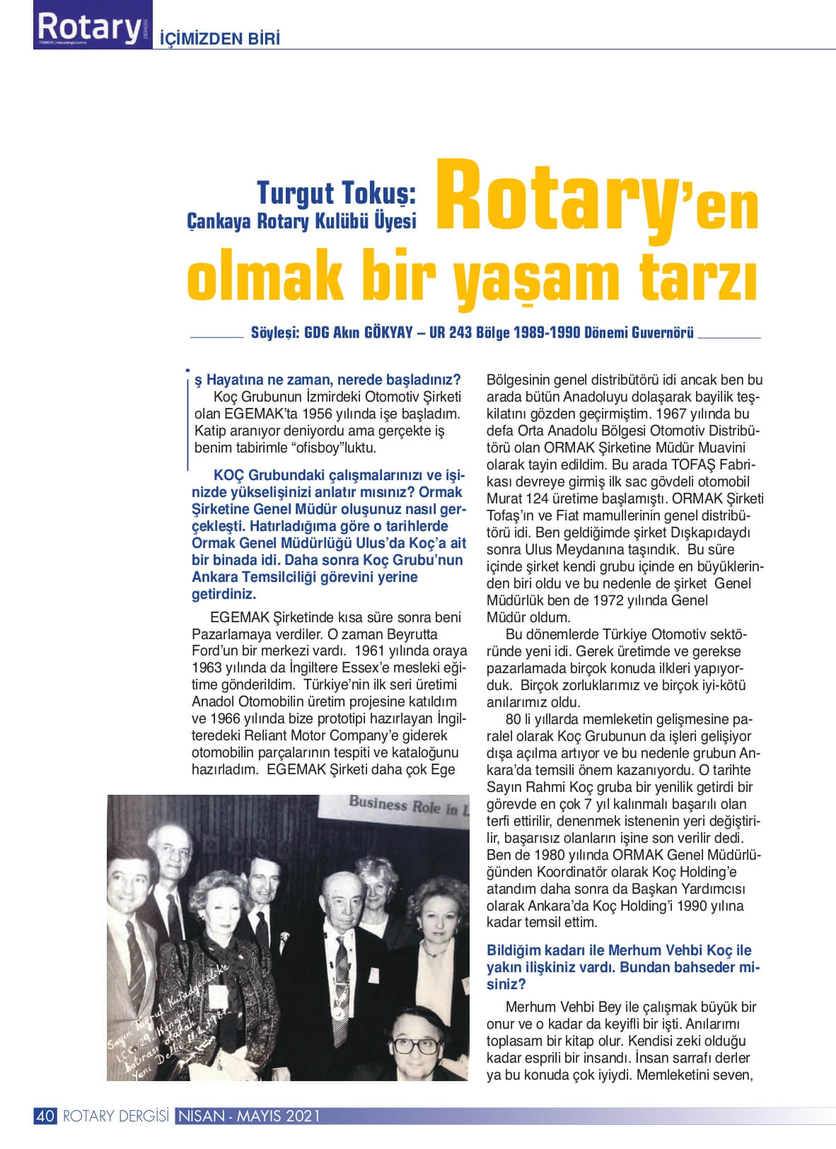 Rotary Dergisi Nisan Mayıs 2021